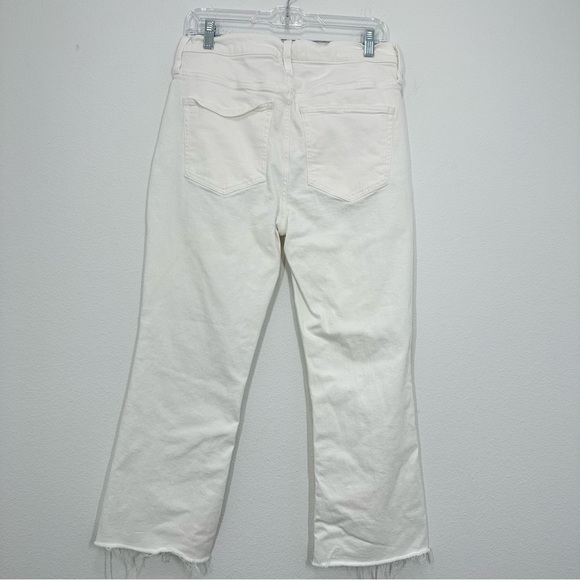 J. Crew Women's Size 31 9" demi-boot crop jean in‎ white wash NWOT Preppy Summer - Picture 6 of 8